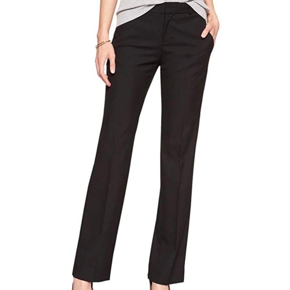 NWT Banana Republic Black Logan Trouser Pant 6